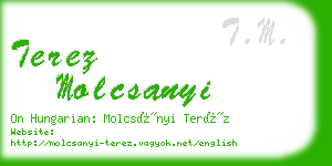 terez molcsanyi business card